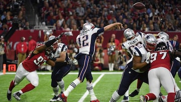 Tom Brady (12), durante el Super Bowl LI.