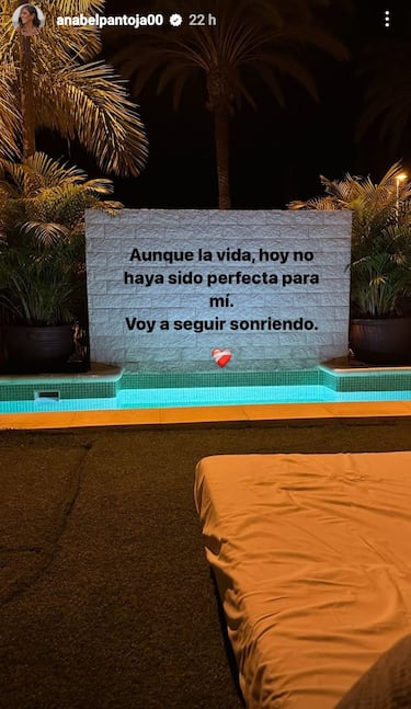 El misterioso mensaje de Anabel Pantoja en redes: Aunque la vida hoy no haya sido perfecta...
