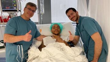 Jerome Randle tras ser operado.