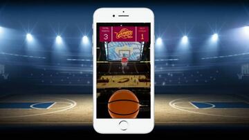 Encesta canastas AR en el m車vil con este juego de los Cleveland Cavaliers