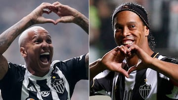 Deyverson y Ronaldinho.