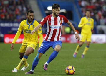 Yannick Carrasco in action for Atletico Madrid