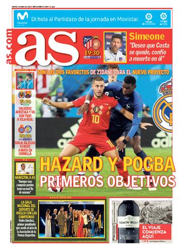 Las portadas de AS de abril