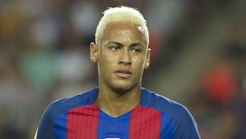 Neymar con el Barcelona.