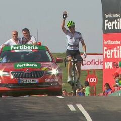 Resumen de la Vuelta a España 2018, etapa 9: doblete de King y Yates, líder por un segundo