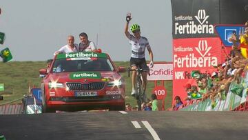 Resumen de la Vuelta a Espa?a 2018, etapa 9: doblete de King y Yates, l¨ªder por un segundo