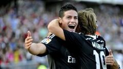 La opción de James: así jugaba en el once titular de Ancelotti