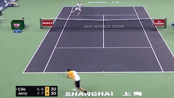 Los 4 grandes puntos que logró Nico Jarry ante Cilic en China