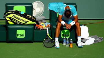 Flagging Nadal succumbs to the heat in Miami