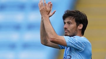 FILE PHOTO: Soccer Football - Premier League - Manchester City v Norwich City - Etihad Stadium, Manchester, Britain - July 26, 2020 Manchester City&#039;s David Silva is replaced in his last match with Manchester City, as play resumes behind closed doors 