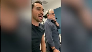 La épica del ciclismo: Ares y  Contador, desatados, cantando la gesta de Landa