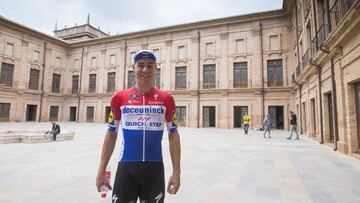 Fabio Jakobsen posa en una entrevista para AS durante la Vuelta a Espa&ntilde;a 2019.
 