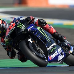 Quartararo ya ensaya la sanción de vuelta larga