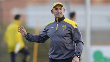 Paco Jémez en un entrenamiento.