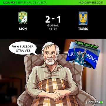 Los mejores memes del triunfo de León sobre Tigres