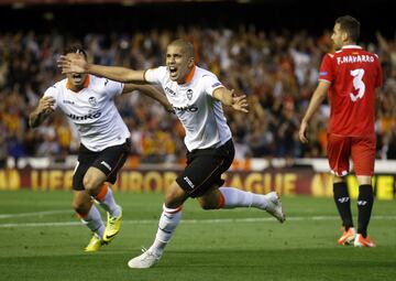 El 1 de mayo de 2014, una de las decepciones más grandes del Valencia en las últimas décadas. Tras haber remontado la eliminatoria semifinal con tres goles de Feghouli, Jonas y Mathieu, Mbia, en el 95’, metía al Sevilla en la final de Turín.