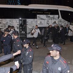 El PSG no quería protección para el bus del Real Madrid en París