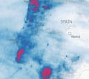 Imágenes satelitales muestran la intensidad de las lluvias en España de las últimas semanas
