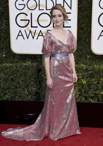 Claire Foy, ganadora del Globo de Oro por su papel en The Crown.