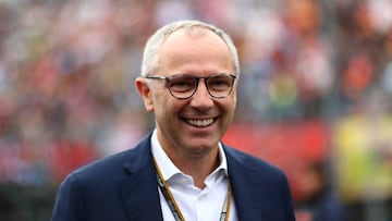 BUDAPEST, HUNGARY - JULY 31: Stefano Domenicali, CEO of the Formula One Group, looks on, on the grid during the F1 Grand Prix of Hungary at Hungaroring on July 31, 2022 in Budapest, Hungary. (Photo by Dan Istitene - Formula 1/Formula 1 via Getty Images)