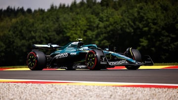 Fernando Alonso (Aston Martin AMR25). Spa-Francorchamps, Bélgica. F1 2025.
