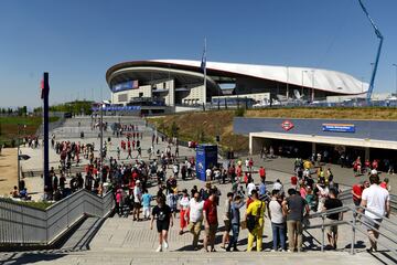 Ambiente de Champions en las calles de Madrid