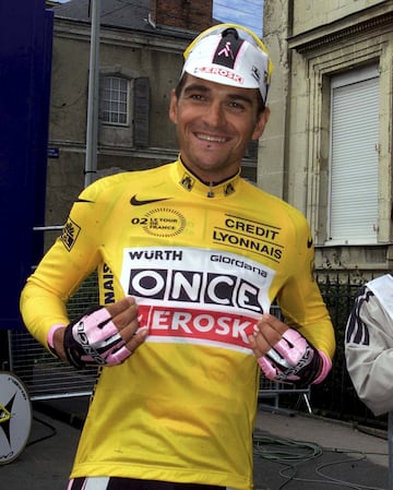 Consiguió el maillot tras la victoria de la ONCE en la crono por equipos del Tour de 2002. Lo defendió hasta que Armstrong se lo quitó en La Mongie: 'Una experiencia que te marca como profesional. Lo más'.