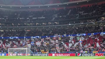 El Wanda Metropolitano vivió un gran ambiente en el Atlético-Borussia Dortmund de Champions.