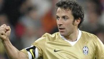 <b>GENIAL.</b> Del Piero ha marcado tres goles al Real Madrid en dos partidos.