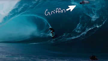 wipeout de Griffin Colapinto en Teahupo'o en agosto 2025