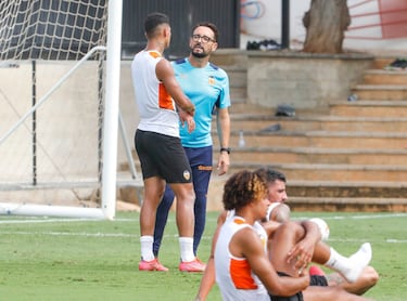 Bordalás con Marcos André.