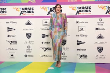 Vicky Mart¨ªn Berrocal a su llegada al photocall de LOS40 Music Awards Santander.