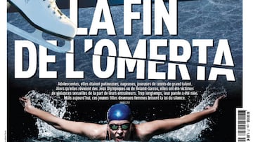 Portada de la edición impresa de L'Équipe deñl 29 de enero de 2020 que recoge el relato de varias deportistas francesas que sufrieron abusos sexuales.
