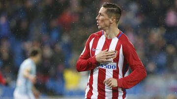 Fernando Torres celebra su gol. 