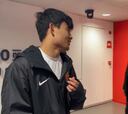La sincera confesión de Take Kubo a Kang-In en el túnel del Wanda Metropolitano