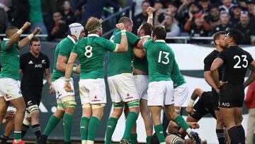 Irlanda sorprende a los All Blacks y acaba con su récord