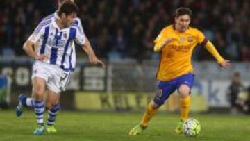 Messi, ante la Real Sociedad.