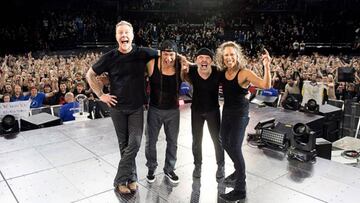 Metallica en un concierto en Copenhague