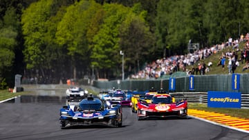 36 MAKOWIECKI Fr¨¦d¨¦ric (fra), GOUNON Jules (fra), SCHUMACHER Mick (ger), Alpine Endurance Team, Alpine A424 #36, Hypercar, action during the TotalEnergies 6 Hours of Spa-Francorchamps 2025, 3rd round of the 2025 FIA World Endurance Championship, from May 8 to 10, 2025 on the Circuit de Spa-Francorchamps in Stavelot, Belgium - Photo Julien Delfosse / DPPI