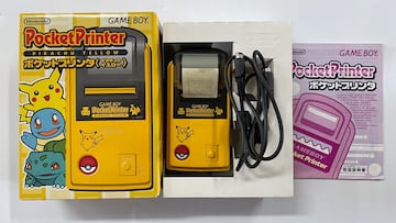 pocket printer game boy pikachu yellow