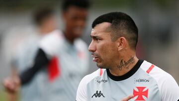 Medel no treino do Vasco da Gama CT Moacyr Barbosa em 18 de julho de 2023. Foto: Daniel RAMALHO/VASCO