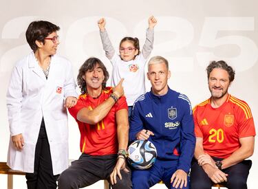 Cristina Aguirre Portolés, Emilio Amavisca, Daniela González de Marcos, Dani Olmo y M. Ángel Ferrer 'Mista'.