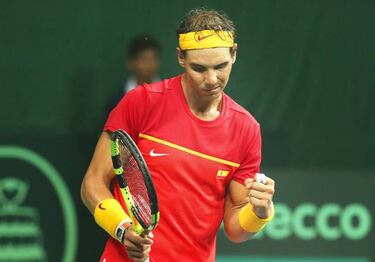 Nadal-López win as Spain beat India in the Davis Cup