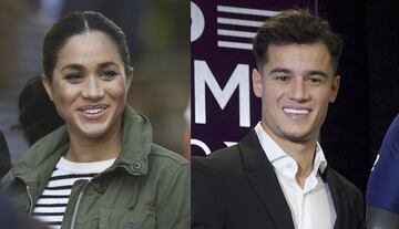 La duquesa de Sussex Meghan Markle y Coutinho 