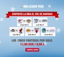 NBA League Pass ofrece los 5 partidos navideños por 9,99 €
