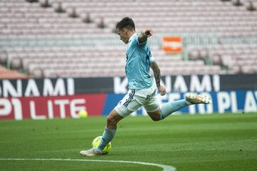 1-1. Santi Mina marca el primer gol.