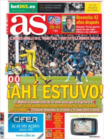 Portadas de la prensa mundial