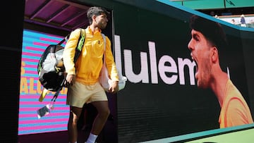 Carlos Alcaraz, en Indian Wells.