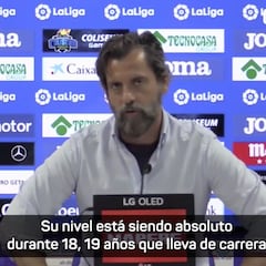 Sánchez Flores: "Queremos mucho a Albiol; su nivel es absoluto desde hace 19 años"