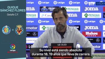 S¨¢nchez Flores: "Queremos mucho a Albiol; su nivel es absoluto desde hace 19 a?os"